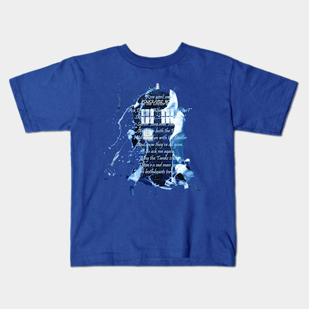 Why the tardis is blue Kids T-Shirt by kessie_wildmonkey